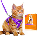 Halypet Cat Harness and Leash Set Escape Proof Adjustable Cat Leash Comfortable by DOMoreWithYourPet