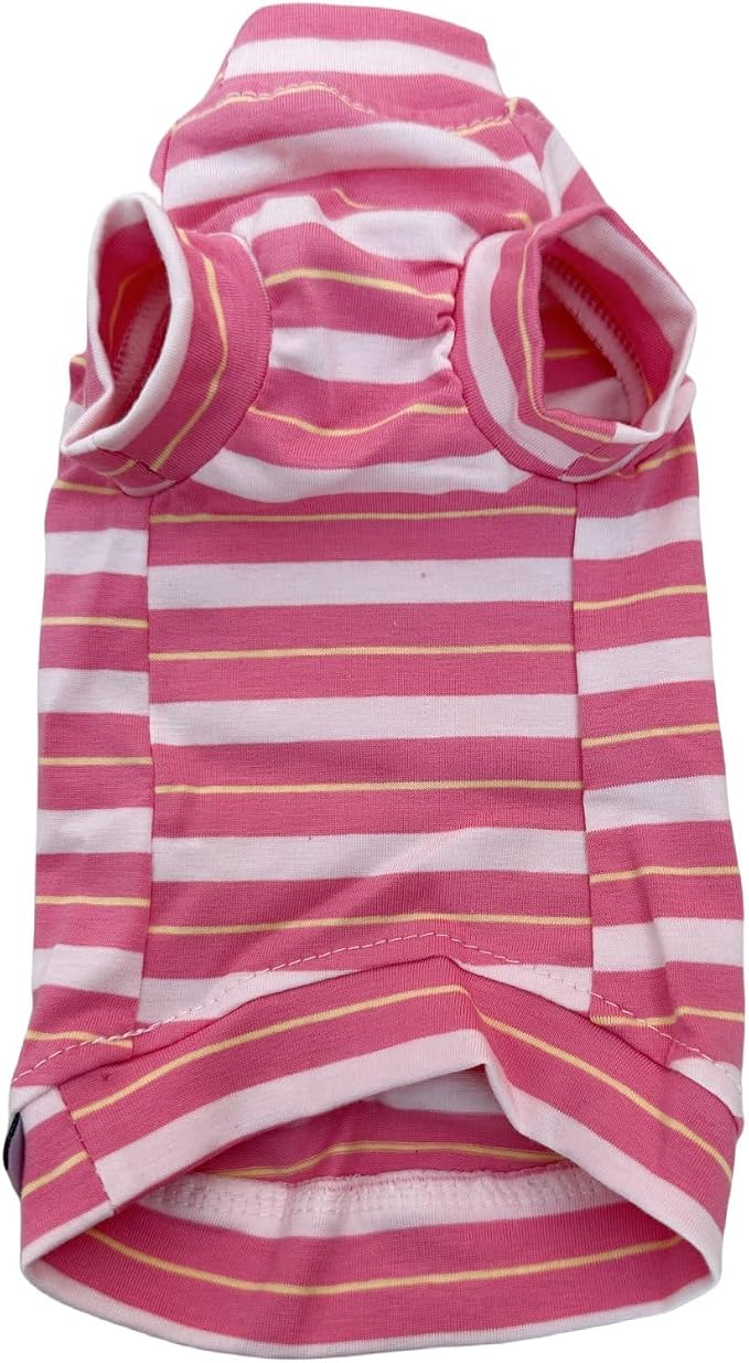 Vintage Stripes Sphynx Hairless Cats Shirt Cotton Cat Turtleneck Pet Clothes by Kitipcoo