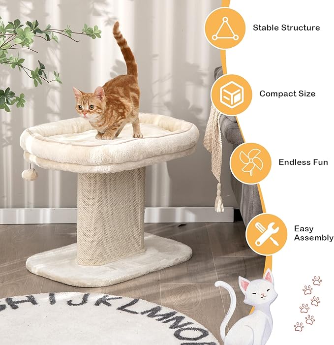 Tangkula Cat Tree for Indoor Cats, 2-Tier Cat Tower - Image 7