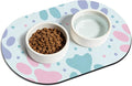 Dog Food Mat 20''x12'', Small Pet Feeding Mat, Non-Slip Rubber Pet Food Mat by METEOROCK