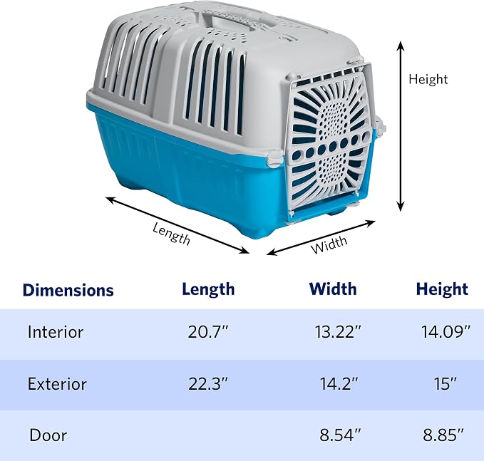 MidWest Homes for Pets Spree Travel Pet Carrier | Hard-Sided Pet Kennel Ideal - Image 7