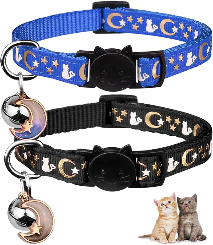 2PCS Breakaway Cat Collars by Baeuppit