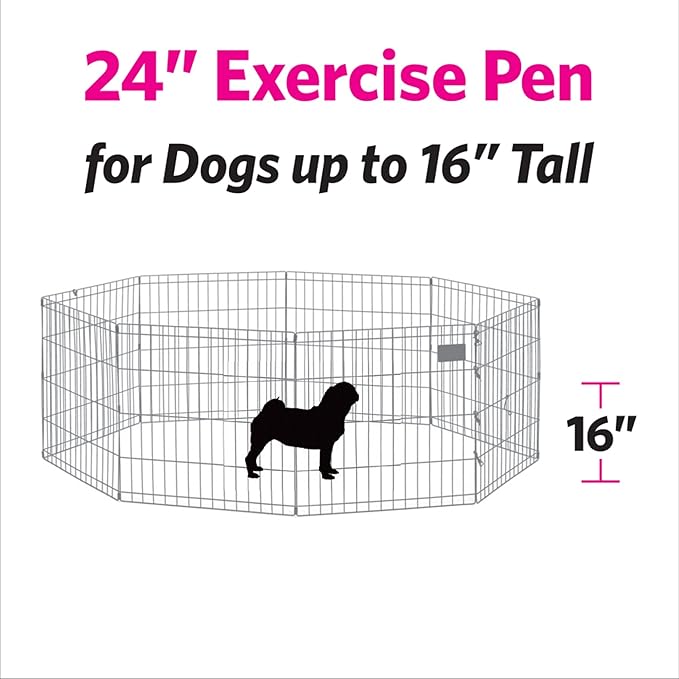 MidWest Homes for Pets Folding Metal Puppy / Dog Exercise Pen, Indoor/Outdoor - Image 6