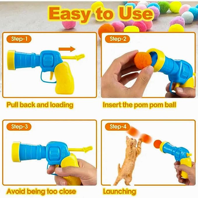 30 Pcs Soft Pom Pom Balls for Kittens - Image 8
