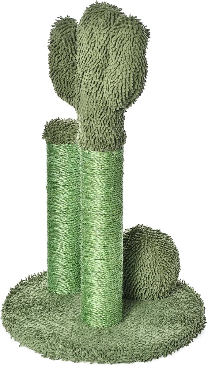 Amazon Basics Cat Scratching Post, Indoor Cactus Triple Posts - Image 3