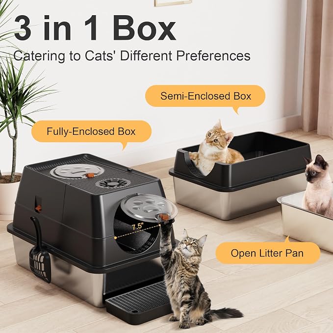 Stainless Steel Litter Box - Image 3