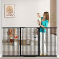 Fairy Baby 40.5" Extra Tall Baby Gate, 72.3"-76.7" Extra Wide Large Dog Pet by FairyBaby