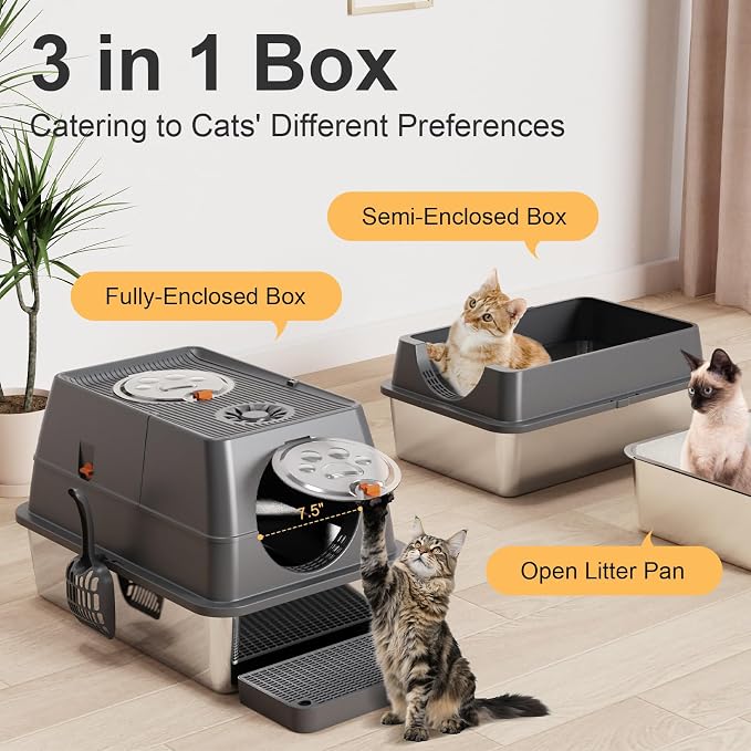 Stainless Steel Litter Box - Image 3