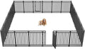 Metal Dog Fence Outdoor for Yard Indoor Dog Playpen 40" Height 24 Panels by Petorldog