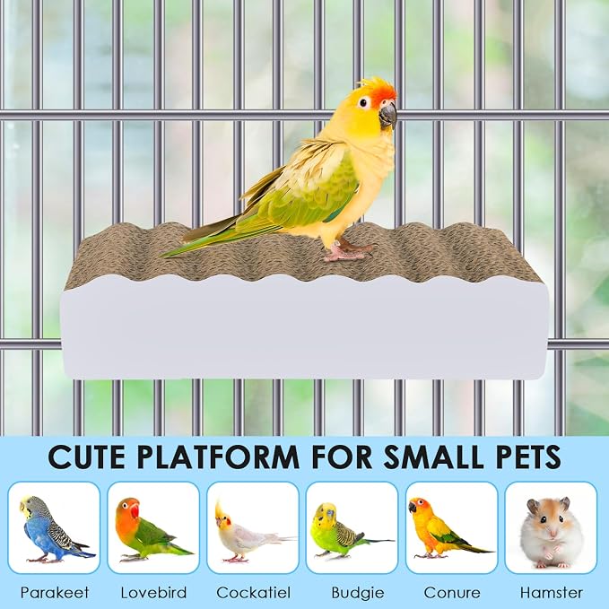 KATUMO Parrot Perch Parakeet Cage Stand Conure Platform Cockatiel Foraging - Image 6