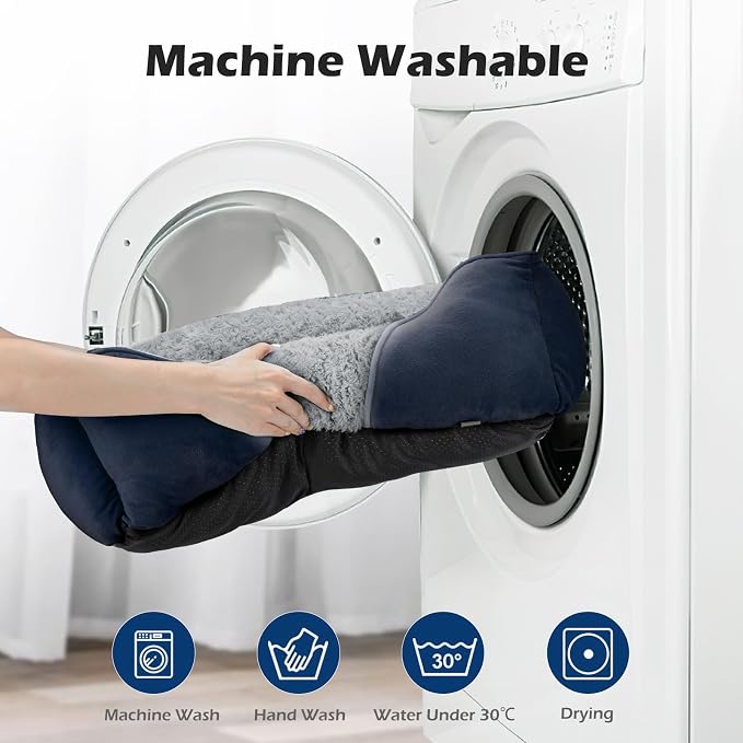 INVENHO Medium Dog Bed Rectangle Washable Orthopedic Soft Calming Sleeping - Image 6