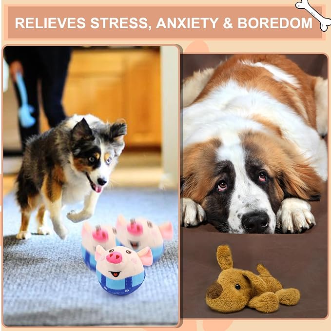 BABORUI Remote Control Interactive Dog Toys Pig, Jumping Squeaky Dog Toys - Image 4