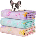 Rezutan 1 Pack 3 Dog Blankets for Small Pet Cat Super Soft Fluffy Premium Throw by Rezutan