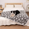 Waterproof Blanket for Dog Cat or Adult, Cute 3D Textured Paw Dog Blanket for by Yaning