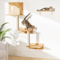 Wall Mounted Cat Tree 47” Tall, Cat Activity Tree Tower Set: Scratching Post by Chuiendi