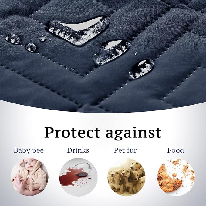 H.VERSAILTEX Futon Cover Reversible Sofa Slipcover Furniture Protector Water - Image 3