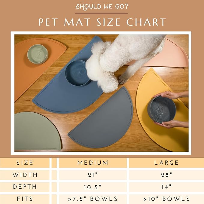 Should We Go -Waterproof Silicone Pet Food Mat - Image 4