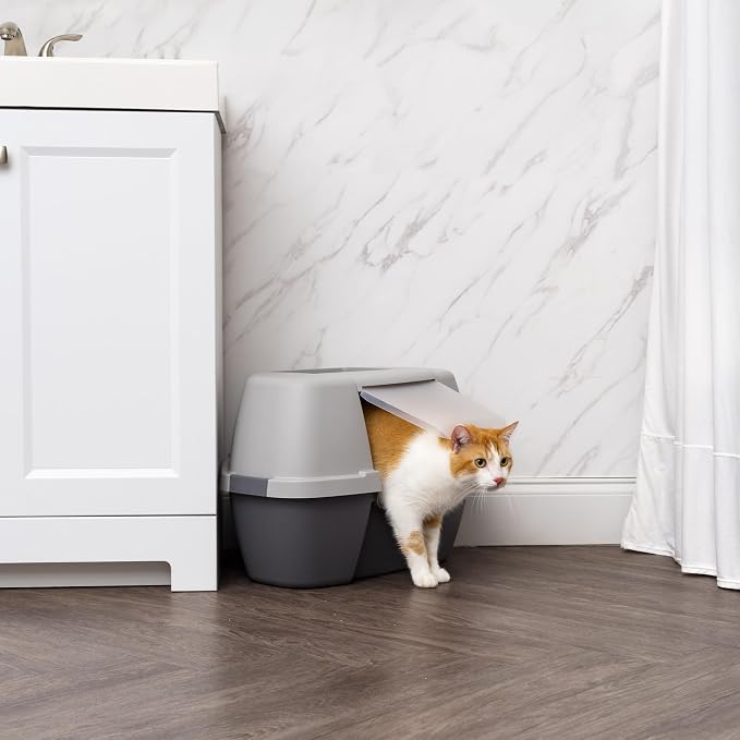 IRIS USA Corner Cat Litter Box Enclosure - Image 8