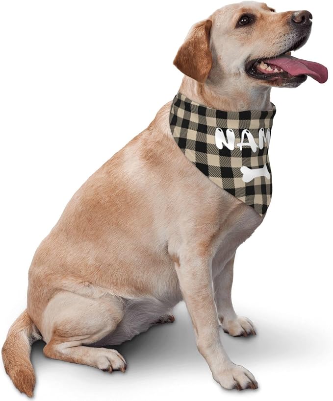 Custom Dog Bandanas with Your Text Logo Name Image Personalized Neckwear - Image 2