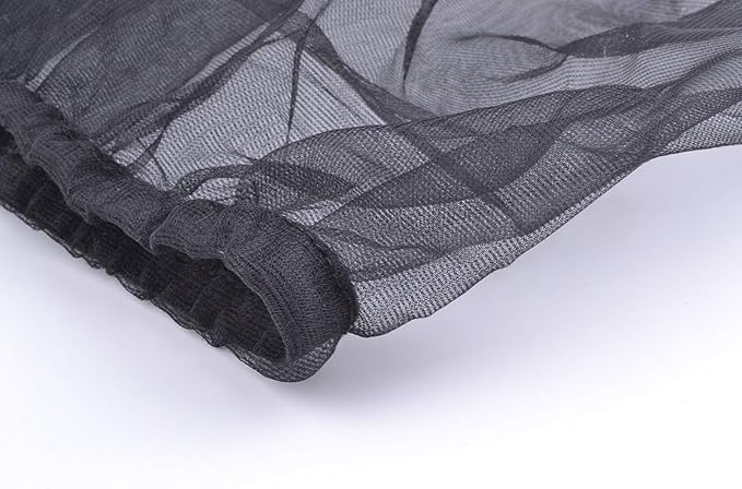 Bird Cage Seed Catcher Seeds Guard Parrot Nylon Mesh Net Cover Stretchy Shell - Image 2