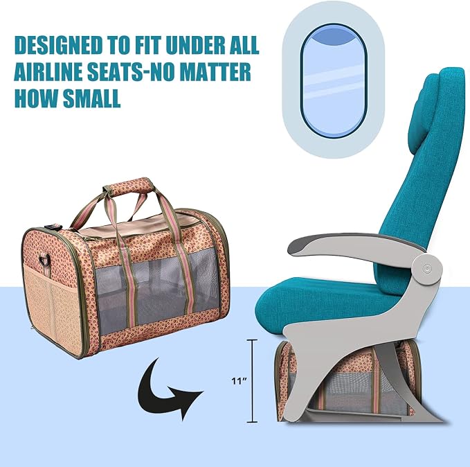 Soft-Sided Kennel Pet Carrier for Small Dogs, Airline Approved Cat Carriers Dog - Image 4