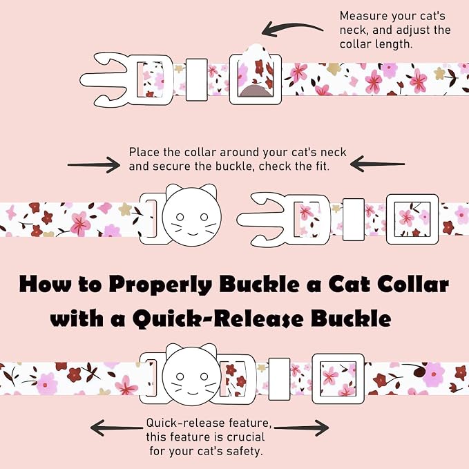 2 Pack Cotton Breakaway Cat Collars Set - Image 3