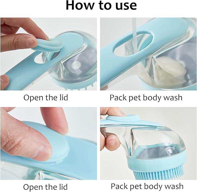 ELEGX Pet Grooming Bath Massage Brush - Image 3