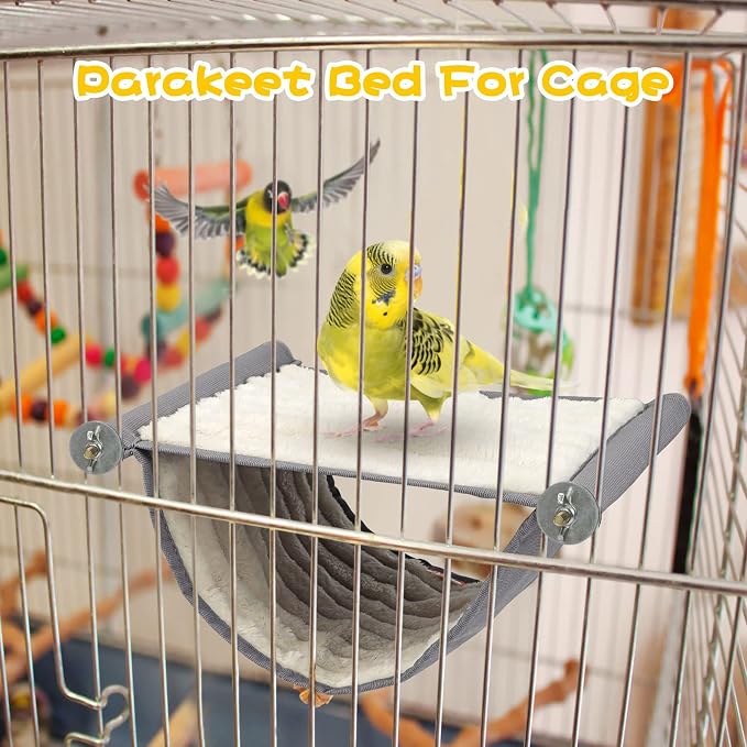 BWOGUE Winter Warm Bird Nest Bed Hanging Hammock Snuggle Hut Parrot House Tent - Image 5