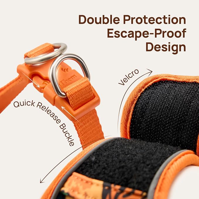 Cat Harness and Leash Set, Step-in Escape Proof Adjustable Vest Harness - Image 2