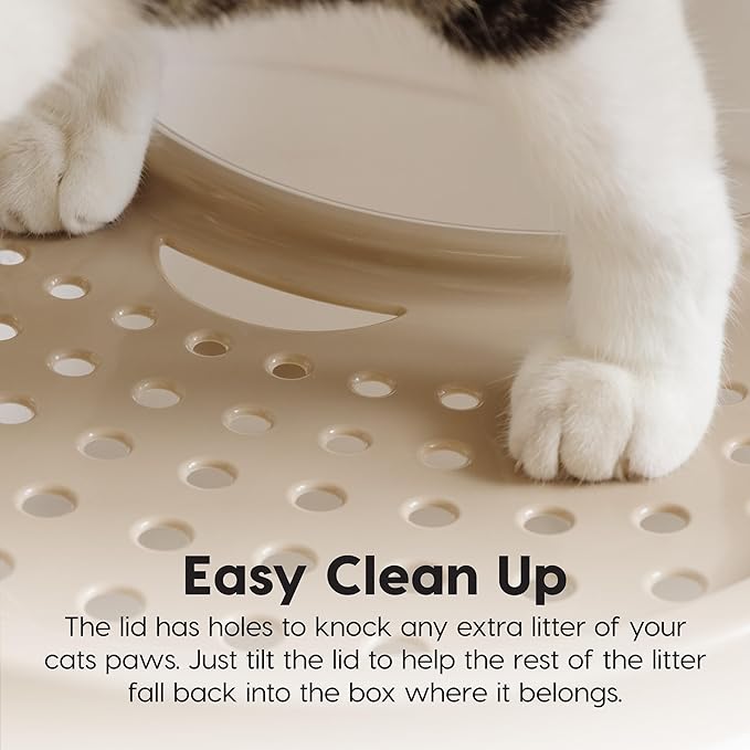 IRIS USA Top Entry Cat Litter Box, Large Enclosed - Image 6