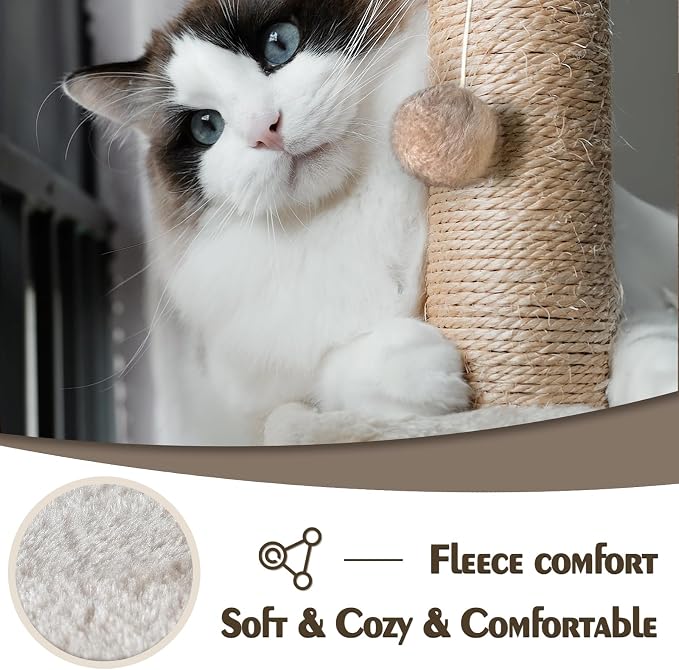 Cat Wall Shelves Climber Systems, Bridge Ladder, Wooden Platform and Hanging - Image 5