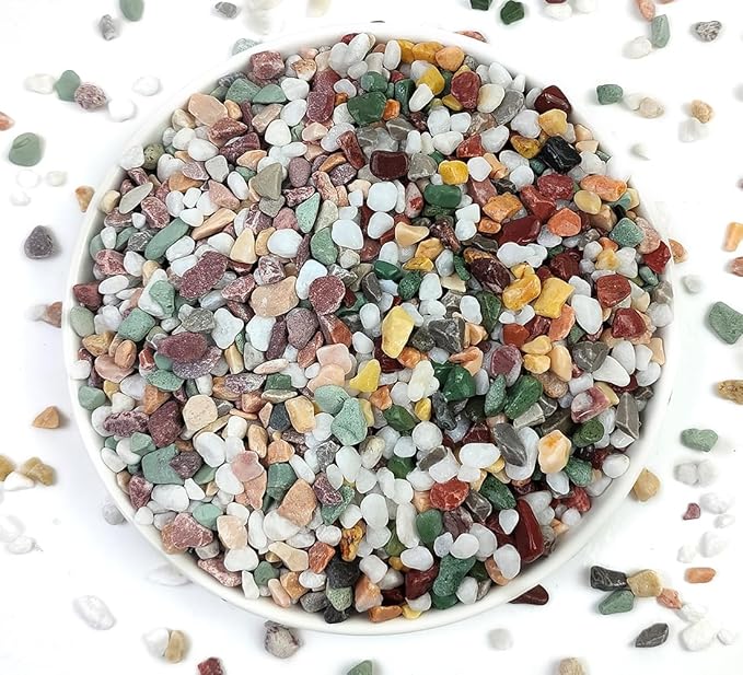 2LB Succulent and Cactus Gravel Pebbles, 1/5 Inch Natural Decorative Polished by YISZM-ForYourNaturalLife