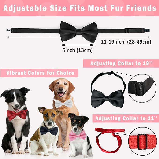 KOOLMOX Light Blue Dog Bow Tie, 2 Pack - Image 2
