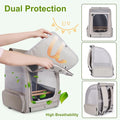 Bird Backpack Carrier with Front Zipper Opening, Portable Bird Travel Carrier - Image 2