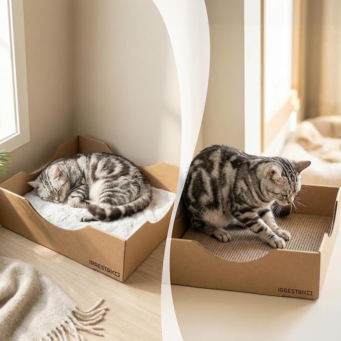 Modular Cardboard Cat Condo System, Bowl-Shaped Cat Bed Module, Foldable - Image 2