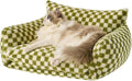 Hollypet Cat Bed Fluffy Plush Mutifuctional Double-Layer Soft Pet Couch by Hollypet
