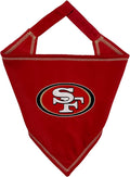 Pets First NFL SAN Francisco 49ERS TIE Bandana, Small/Medium. Dog Bandana Scarf by PETSFIRST