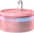 Pink Cat Water Fountain:108oz/3.2L Cat Fountain Super Silent Pet Water Fountain by BEMOONY