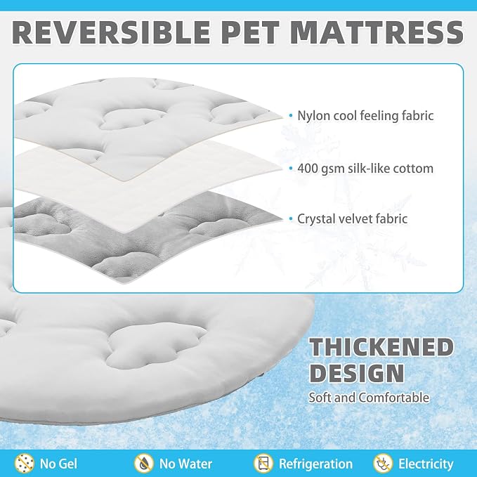 KOOLTAIL Cat Cooling Mat, Upgraded Two Sided Cooling Pad - Image 2