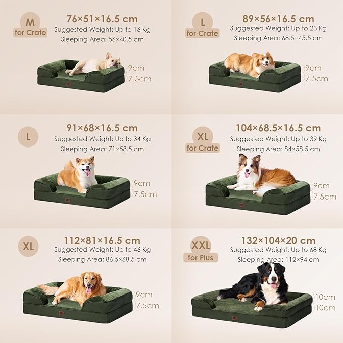 EHEYCIGA Orthopedic Dog Beds for Extra Large Dogs, Waterproof Memory Foam XL - Image 5