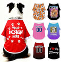Custom Dog Shirt with Name Photo Text Logo Personalized Dog Pullover Shirts by Unknown