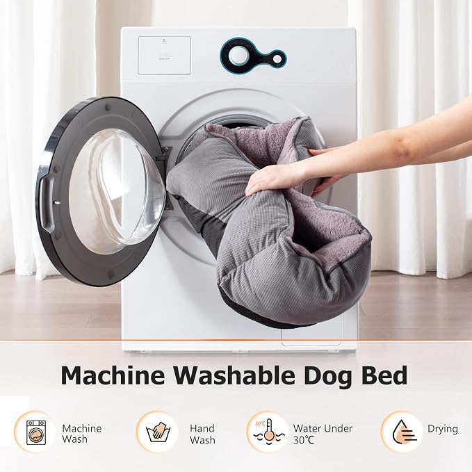 MIXJOY Dog Beds for Small Dogs, Cat Beds for Indoor Cats Washable, Calming Pet - Image 7