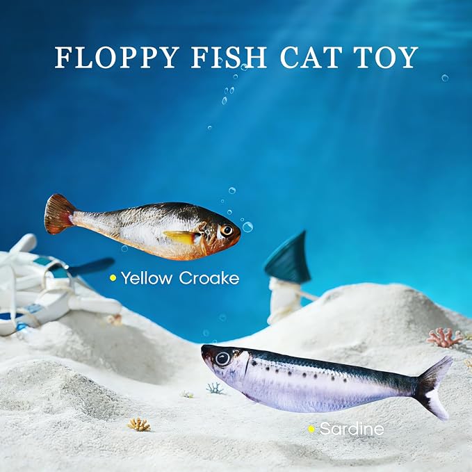 Realistic Floppy Fish Cat Toy - Image 2
