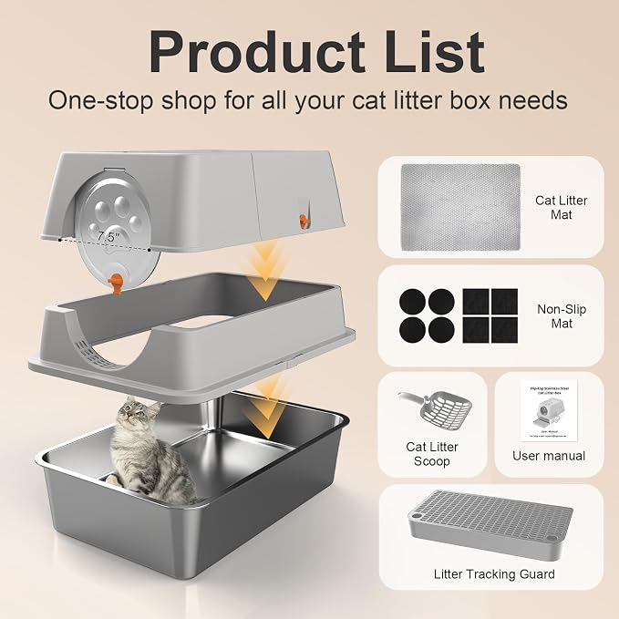 Stainless Steel Litter Box - Image 6