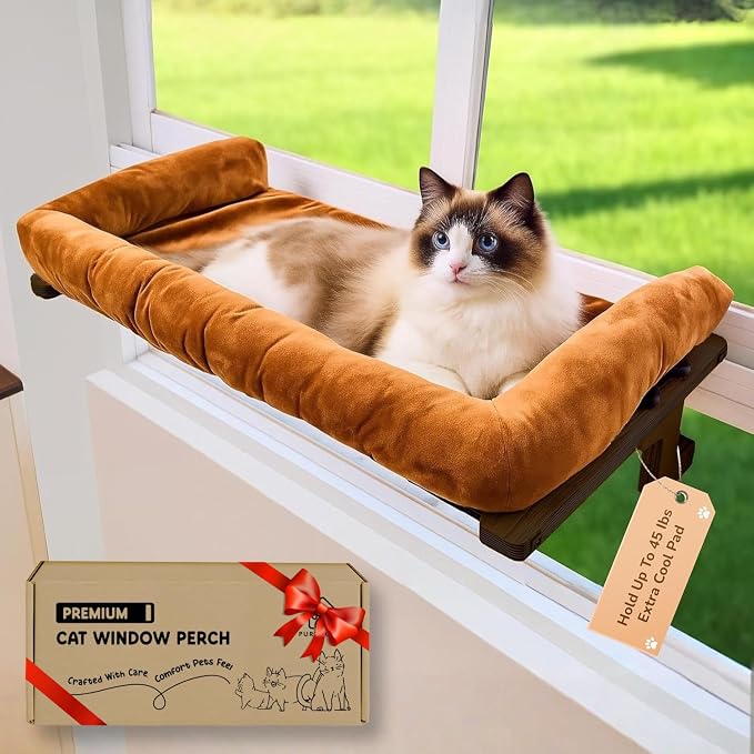 PURRHOUSE 45LBS Cat Window Perch by PURRHOUSE