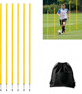 6 Pcs Soccer Agility Poles for Training, 5 FT Adjustable Speed and Agility by Unknown