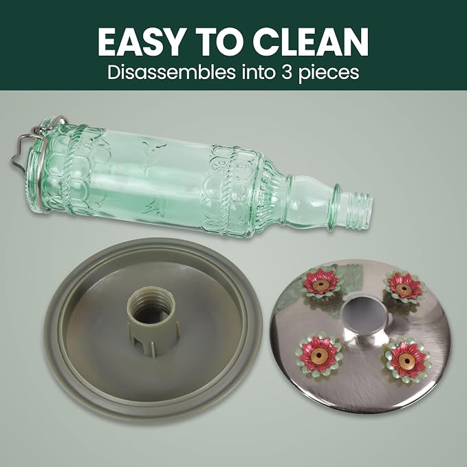 Perky-Pet Glass Bottle Hummingbird Feeder - Image 5