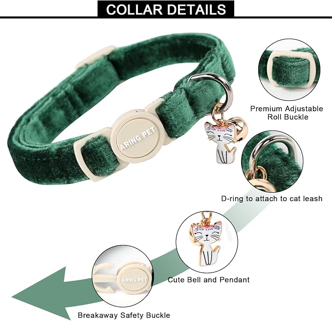 ARING PET 2 Pack Cat Collars-Cute Breakaway Cat Collar - Image 3