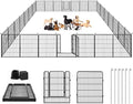 Dog Playpen Dog Fence Outdoor for Yard, 32inch 28 Panels Dog Pens Outside by Jhsomdr