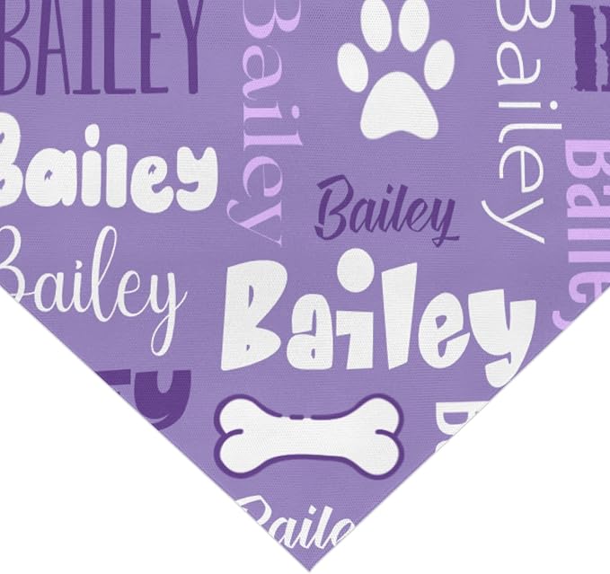 Personalized Dog Bandanas Custom Neckwear Name Button Anti-loosening Dog Scarf - Image 2